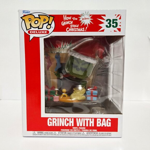 Funko Deluxe Pop - How the Grinch Stole Christmas - Grinch with Bag #35 - Picture 2 of 7